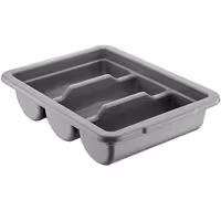 - 291x406mm - Height: 96mm - Polypropylene (PP) - with 3 compartments - Grey