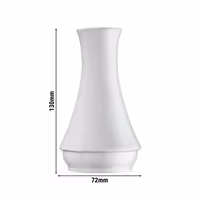 (6 pcs) Mix & Match Porcelain Flower Vases – White – Ø 72 mm