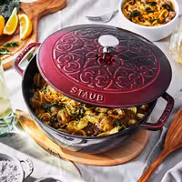STAUB | La Marmite Lily Enamelled Cast Iron Pot – Ø 240 mm – Grenadine Red