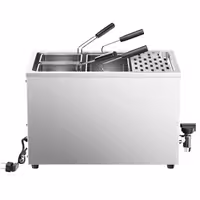 Cozedor de massas elétrico - de bancada - 40L - 3,20kW - com torneira de drenagem - incl. 3 cestos