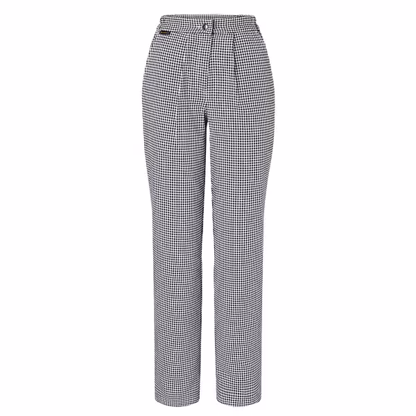 (6 oġġetti) KARLOWSKY | Pantaloni houndstooth Annemarie – Iswed – Daqs: 34