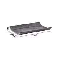 (6 pcs) GN 1/3 Gastronorm Tray - ELEMENT - Melamine - 325x176mm - Height: 35mm - Grey