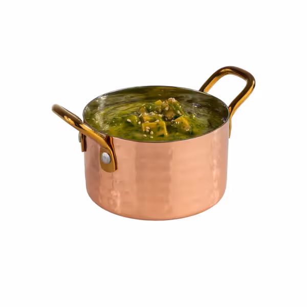(6 adet) Servis kabı - MUMBAI - Paslanmaz Çelik - 0,3L - Ø90mm - Yükseklik: 55mm - Bakır