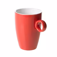 (6 kom) BART COLOUR CAFE - Šalica za kavu - 230 ml - Crvena