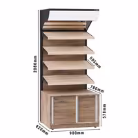 Bread Display Unit BELFAST - 900mm - with 4 shelves