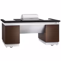Mobile Buffet Service & Prep Station DUBLIN - 2000mm - Black Granite Worktop