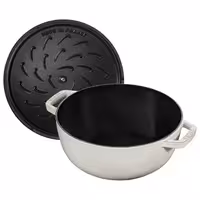 STAUB | LA COCOTTE - La Marmite - Ø 240 mm - Lijevano željezo - Boja bijelog tartufa