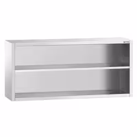خزانة حائط ستانلس ستيل PREMIUM - 2000x400mm - بدون باب انزلاقي - ارتفاع 800 mm
