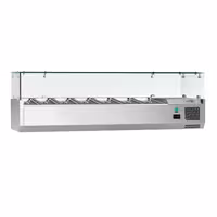 Countertop Prep Well / Refrigerated Topping Unit ECO - 1600x395mm - 7x GN 1/3