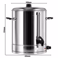 Profesionalno kuhalo za vodu i kuhano vino - 31 l - 3,0 kW - inox - Kontinuirano podešavanje temperature