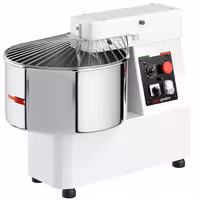 Spiralna miješalica za tijesto - 53 l / 44 kg - 2 brzine - s fiksnom posudom - s mehaničkim timerom - 400 V - za pizzu i kruh