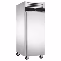 Szafa mroźnicza piekarnicza ECO – stal nierdzewna – EN 600 x 800 – 600 L – z 1 drzwiami, prowadnicami i rusztami