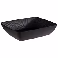 (6 adet) Gastronorm Küvet GN 1/2 - Melamin - NERO - 3,5L - 325x265mm - Derinlik:75mm - Siyah