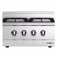 Plinski štednjak - 13,06 kW - 4 plamenika - nadpultni