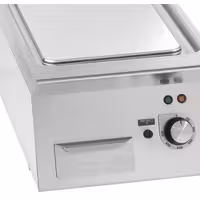 Elektromos rostlap - 4,8 kW - Sima - Sütőfelület: 400x730 mm - asztali