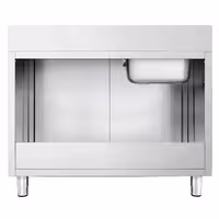 Sudoper s ormarićem PREMIUM - inox - 1400 x 700 mm - s 1 koritom - korito lijevo