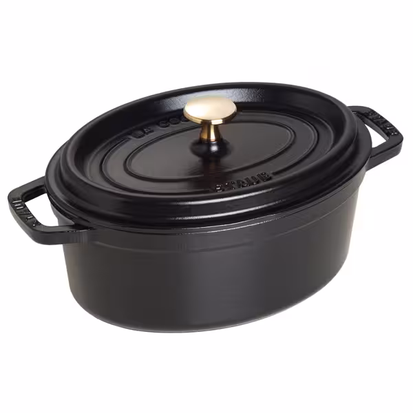 STAUB | LA COCOTTE - Cocotte - oval - 230mm - gjutjärn - svart