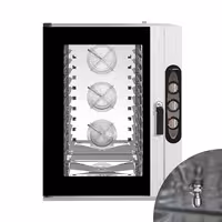 Commercial Electric Bakery Combi Oven - Manual Controls - 10x EN 600x400 - incl. Mounting brackets for 10x EN 600x400 trays