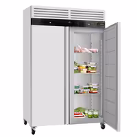 Zamrzivač nehrđajući čelik (inox) ECO - 1340 mm - 1200 l - od -22 °C do -18 °C - s 2 vrata - ventilirano hlađenje, automatsko odmrzavanje