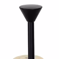(4 pcs) Jam Etagere / Buffet Stand - Powder-coated Stainless Steel - Black - Height: 120mm - with 3 shelves