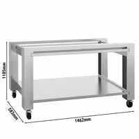 Base Stand - for Pizza Oven - 1462x583x1185mm - Stainless Steel - for POP934E