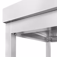 Rozsdamentes acél munkaasztal PREMIUM - 2000x700 mm - alsó polccal