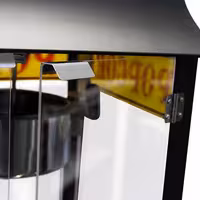 Commercial Popcorn Machine - 2.90kW - 10kg/h - with 2 kettles - Black