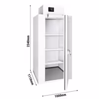 Commercial Walk-In Freezer Room - 1000x1110mm - 1,00m³ (1000L) - incl. Integral Freezer Unit