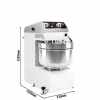 Spiralna miješalica za tijesto - 157 l / 100 kg - 2 brzine - s fiksnom posudom - 2 motora - s timerom - 400 V - za pizzu i kruh