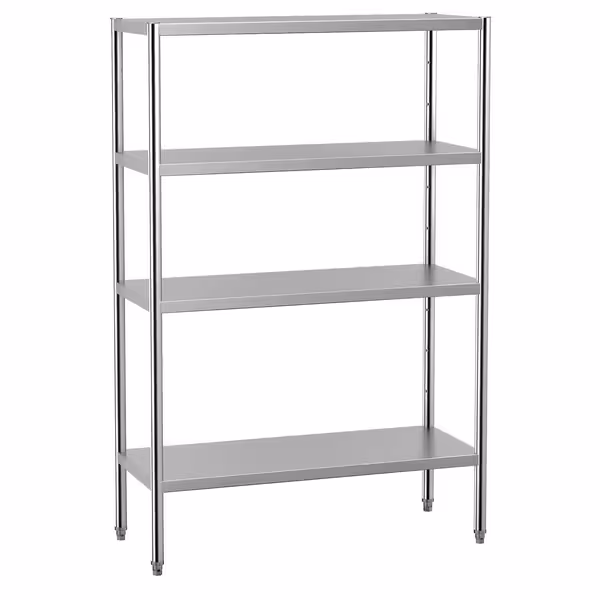 رفوف ستانلس ستيل ECO - 1200x500mm - عمق: 500 mm - 4 رفوف - الحمولة: 280 kg