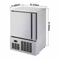 Mini mrazák nerezový Premium PLUS - 95 L - s 1 dveřmi