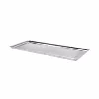 Ausstell-/Auslageblech - Edelstahl - mit Rand - 768x268x20mm