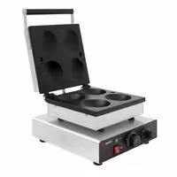 Gofrownica – pojedyncza – kształt: 4 pancake'i amerykańskie – 1,75 kW – manualna