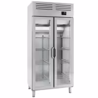 Nerezová chladicí skříň PREMIUM PLUS - GN 1/1 745 L - Se 2 skleněnými dveřmi
