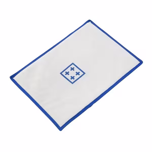 Puodkėlė - oda - 350x250 mm - lengvai valoma; maistui saugios medžiagos - balta - karščiui atspari iki 300 °C