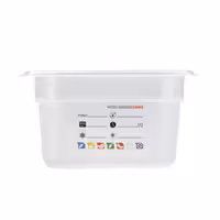 (6 pieces) CAMBRO | SafeTrak – Polypropylene – GN 1/9 container – translucent – height: 100mm