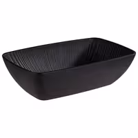 (6 adet) Gastronorm Küvet GN 1/4 - Melamin - NERO - 1,5L - 265x162mm - Derinlik:75mm - GN Derinlik:75mm - Siyah