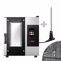 Commercial Electric Combi Oven - Touchscreen Controls - 5x GN 1/1 - Slimline - incl. Automatic washing system & Core temperature probe