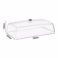 Display Cover - GN 1/1 - Polycarbonate - 538x334mm - Height: 145mm