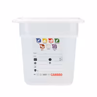 (6 komada) CAMBRO | SafeTrak – GN 1/4 polipropilenski spremnik – neprozirni – Visina: 150 mm
