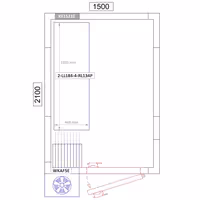 وحدة رفوف ألمنيوم - بداية - 1315x1800mm - عمق: 460 mm - 4 رفوف - الحمولة: 600 kg
