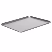 (5 kom) Pladanj za prezentaciju - Aluminij - 600x400x10 mm - pravokutni - srebrna