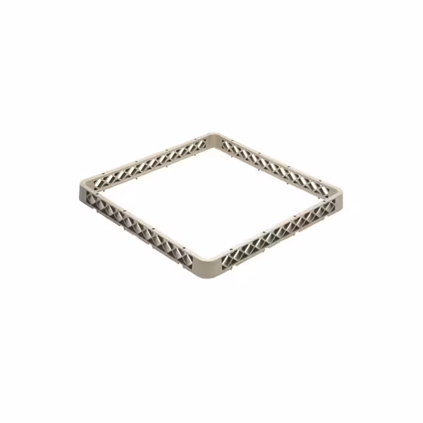 Καλάθι πλυντηρίου γενικής χρήσης - GN 1/1 - 50x50x5,7 cm - με προέκταση/πλαίσιο - μπεζ