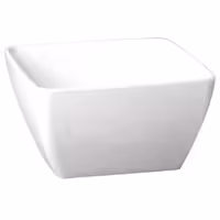 (6 adet) Kase - PURE - Melamin - 0,14L - köşeli - 90x90mm - Derinlik:40mm - Beyaz