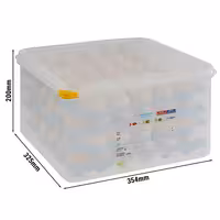 (6 pcs) Egg Storage Tray - with lid - GN 2/3 - incl. 4 layers for 30 eggs each - Height: 200mm