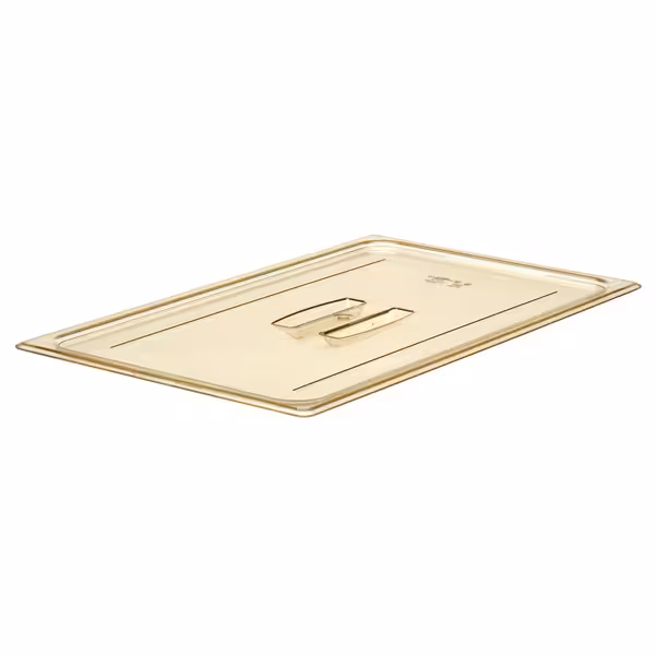 (6 szt.) CAMBRO | Pokrywa GN 1/1 H-PAN™ – płaska – odporna na wysoką temperaturę – z uchwytem – bursztynowa