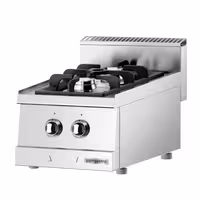 Fogão a gás de mesa - 12kW - 2 queimadores - com queimadores de alto rendimento