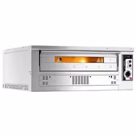 Gas Deck Pizza Oven - Single Deck - 9 x Ø 33cm (13") - 230V Single Phase - Mechanical Controls - up to 370°C