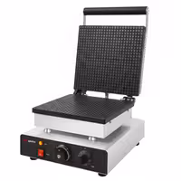Commercial Waffle Maker - Single - Manual - 1,75 kW - Shape: Heart - Teflon-coated baking plates