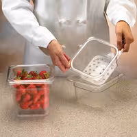 (6 szt.) CAMBRO | Pojemnik GN 1/6 CAMVIEW® – kopolimer – wysokość: 100 mm – bez BPA – przezroczysty